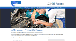 Desktop Screenshot of admmotors.com.au