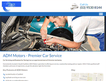 Tablet Screenshot of admmotors.com.au